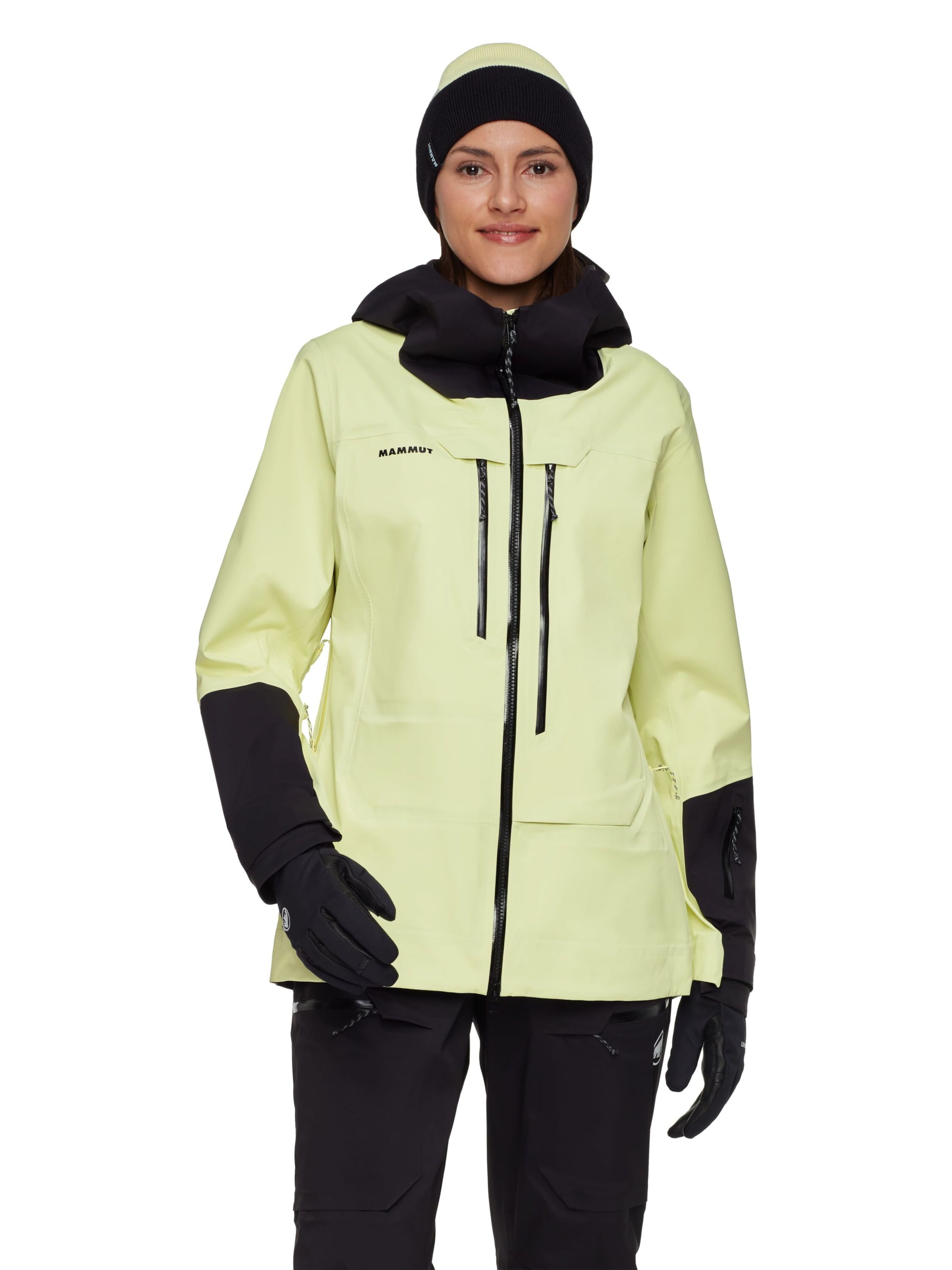 MAMMUT Outdoor Jacket 'Haldigrat' in Yellow: front