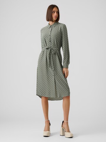 VERO MODA Shirt Dress 'NYA' in Green