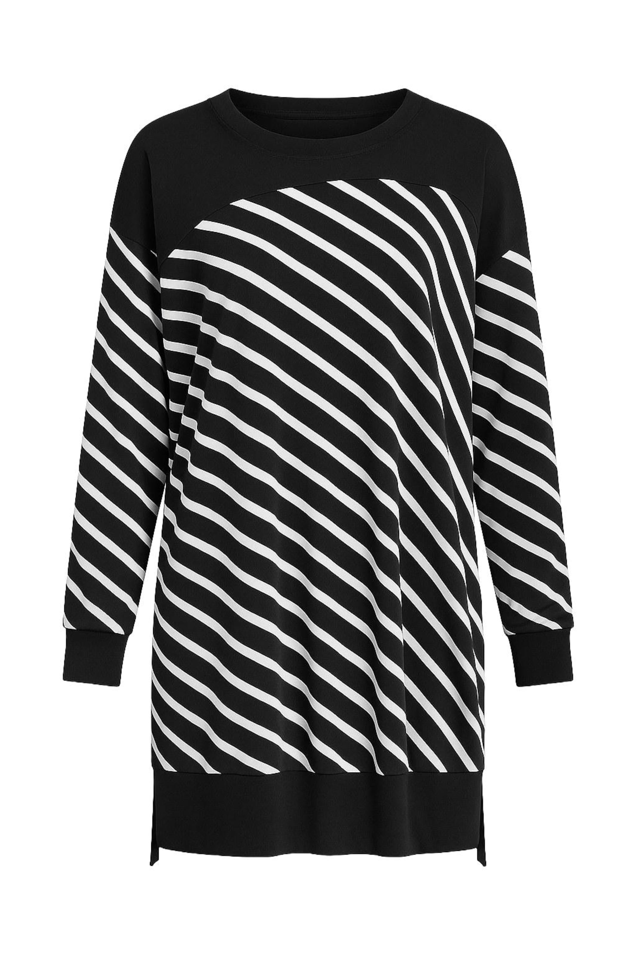 Stil Diva Shirt in schwarz / weiß, Produktansicht