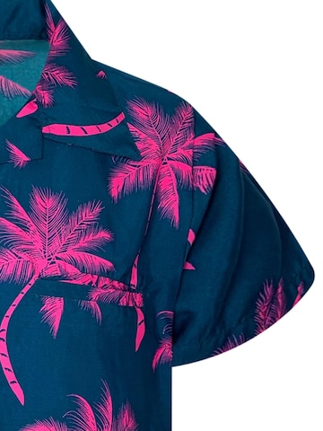 King Kameha Shirt 'Palmshadow' in Green
