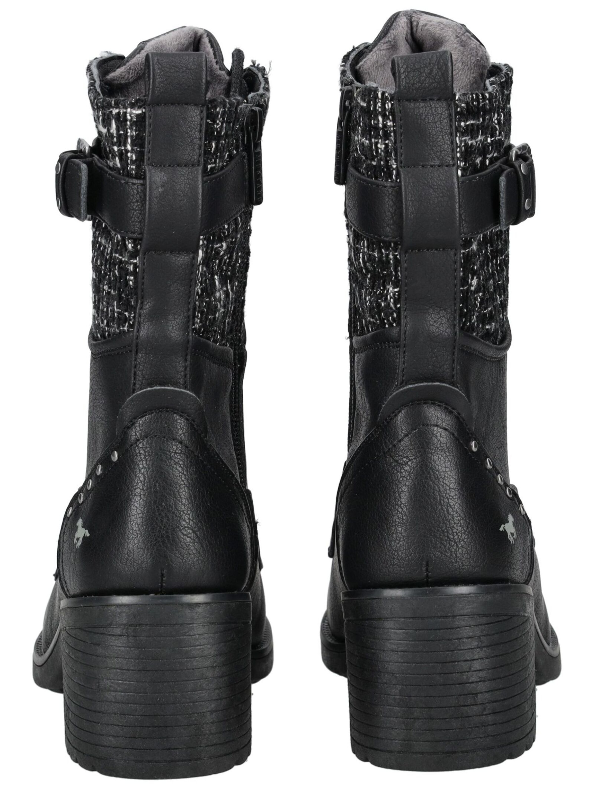 MUSTANG Lace-up bootie in Black