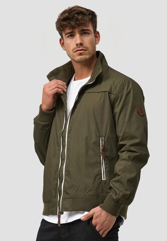 INDICODE JEANS Between-Season Jacket 'Ivano' in Green: front