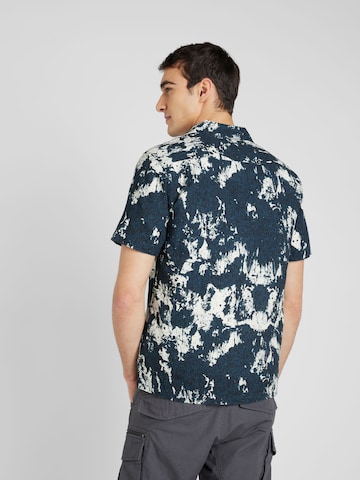 FARAH - Regular Fit Camisa 'GABRIELLE' em azul