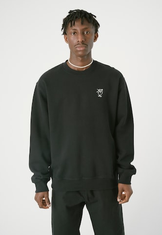 Cleptomanicx Sweater 'Sketch Gull' in Black: front