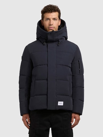 khujo - Casaco de inverno 'Bard' em azul: frente