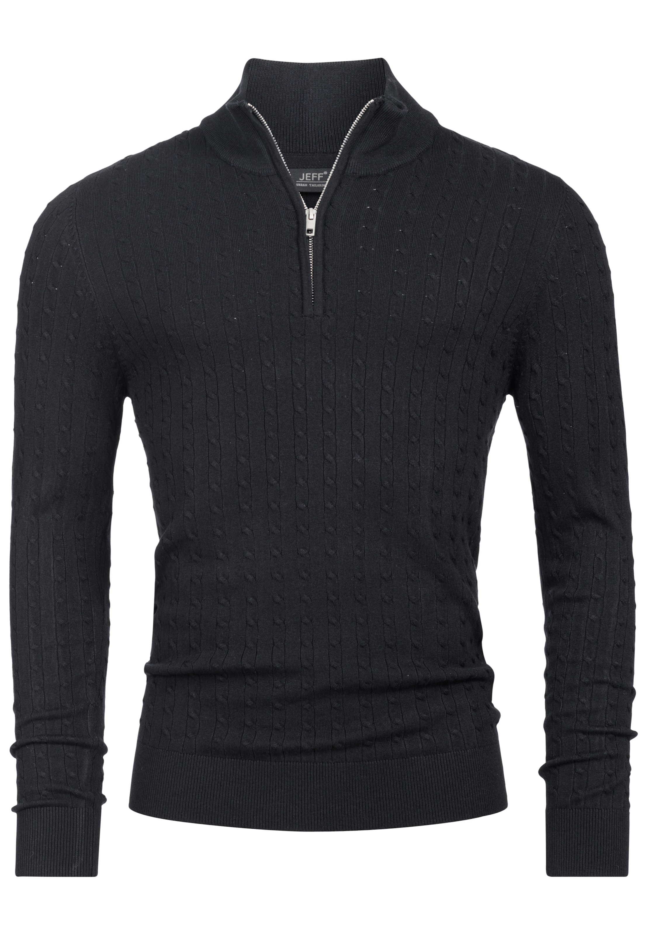 JEFF Pullover 'Camden' in Schwarz: Vorderseite