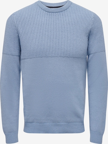 Pullover di Only & Sons in blu: frontale