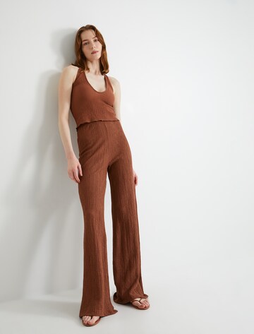 Koton Wide leg Broek in Bruin