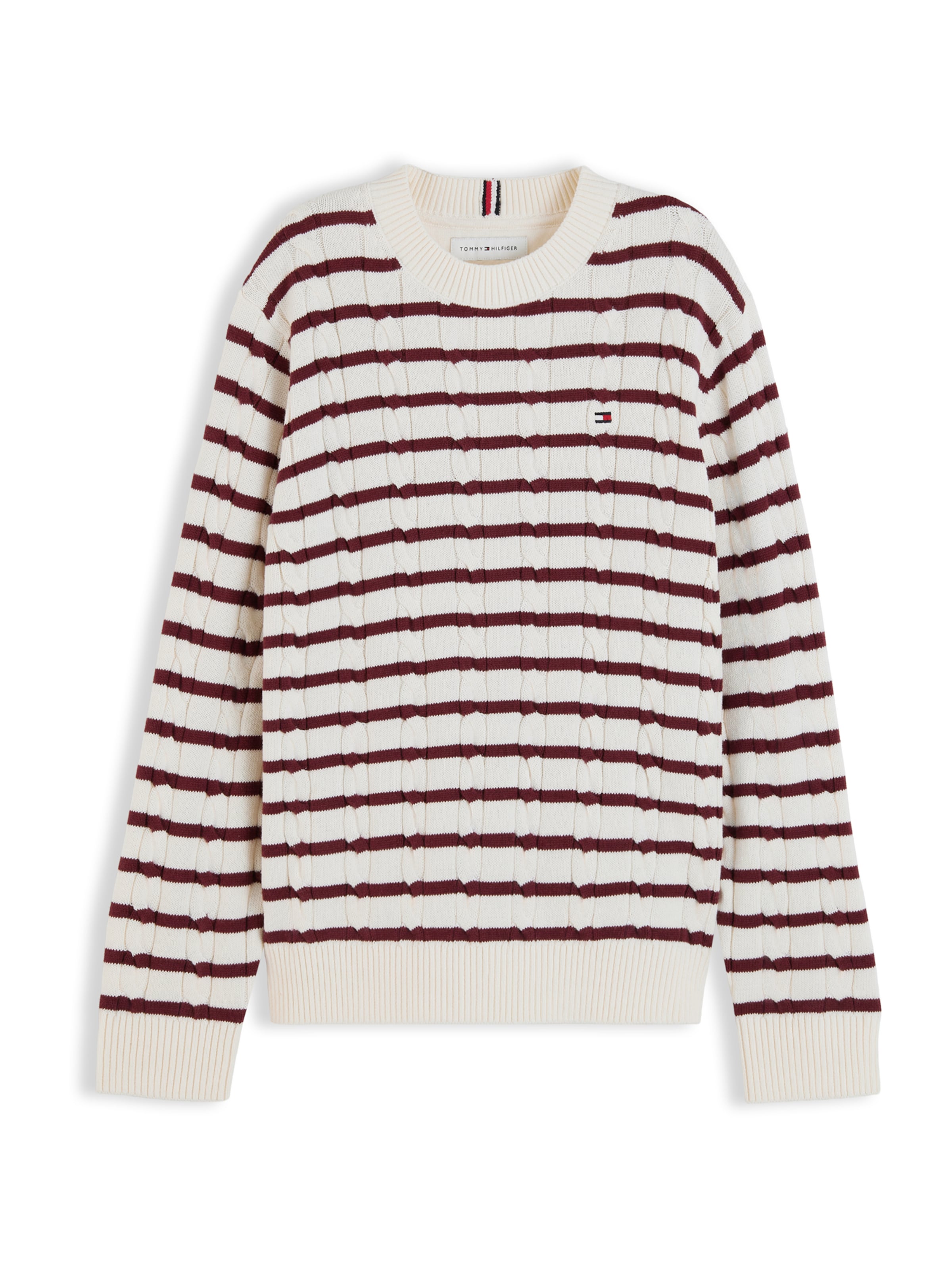 TOMMY HILFIGER Pullover 'Essential' in Weiß: Vorderseite