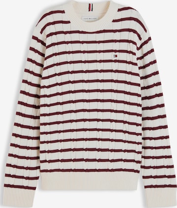 TOMMY HILFIGER Pullover 'Essential' in Weiß: Vorderseite