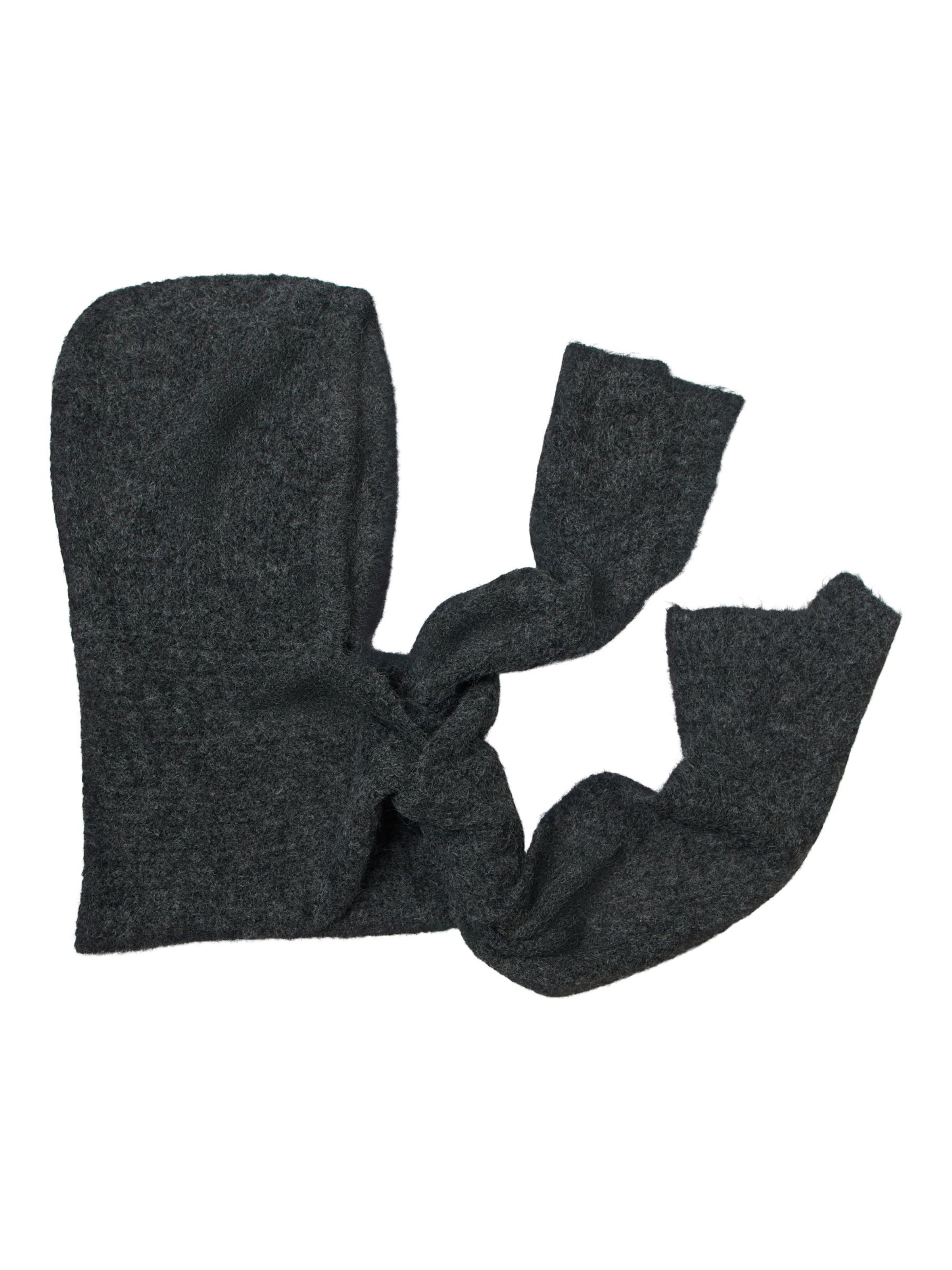 OBJECT Balaclava mit Schal in Grau: Vorderseite
