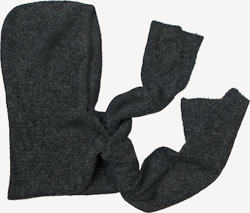 OBJECT Balaclava mit Schal in Grau: Vorderseite