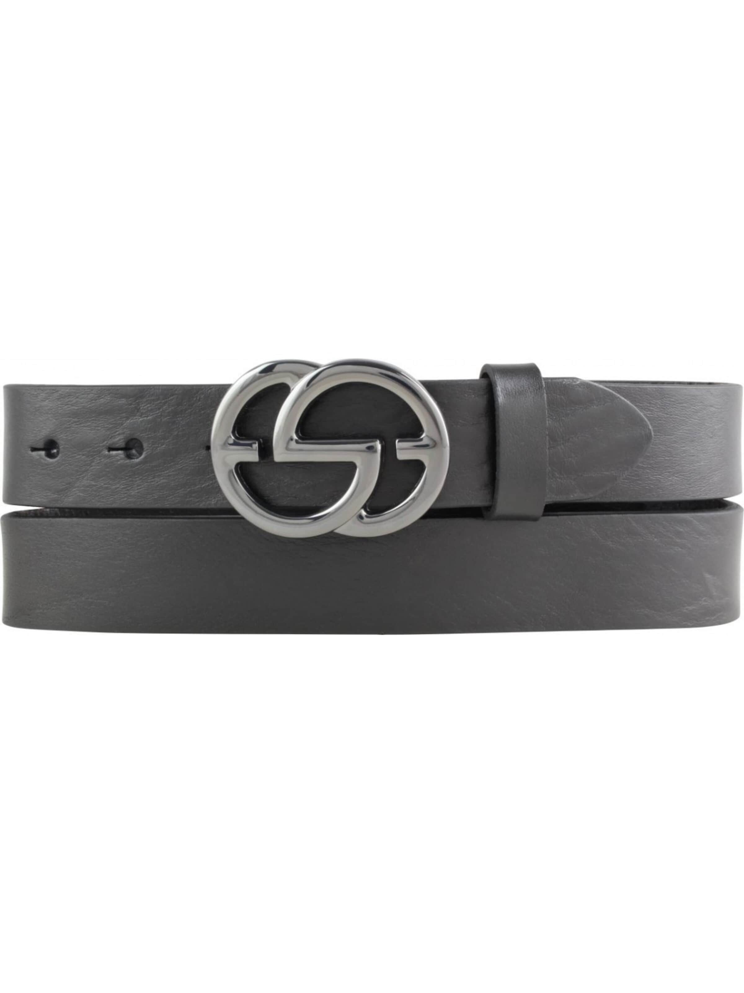 BELTINGER Belt 'Trevisoa' in Black: front