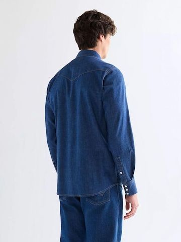 WRANGLER Regular fit Overhemd in Blauw