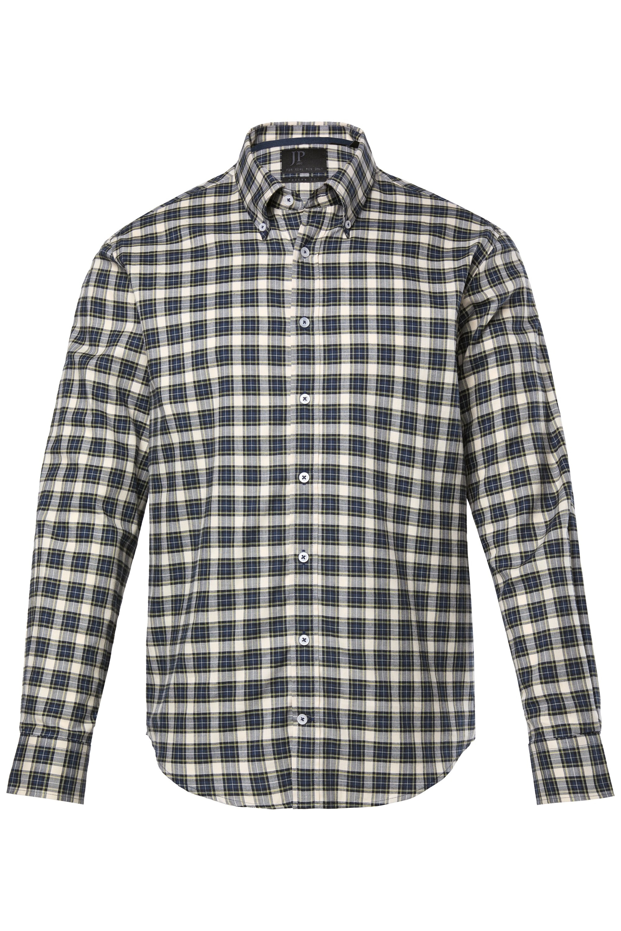 JP1880 Regular fit Overhemd in Blauw: voorkant