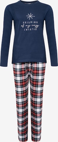 Pyjama ' Xmas ' Happy Shorts en mélange de couleurs : devant