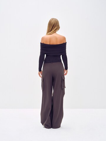 Loosefit Pantalon cargo 'Dakota' ABOUT YOU x Toni Garrn en gris