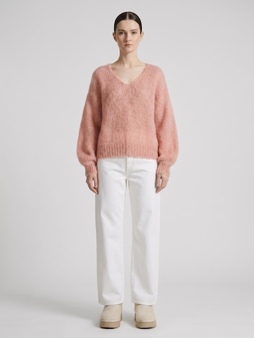 Pull-over oversize 'Milana Mohair' americandreams en orange