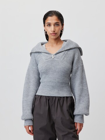 Pull-over 'Bettina' LeGer by Lena Gercke en gris : devant