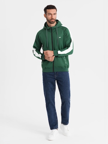 Ombre Sweatjacka i grön