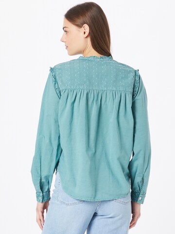 QS Bluse in Blau