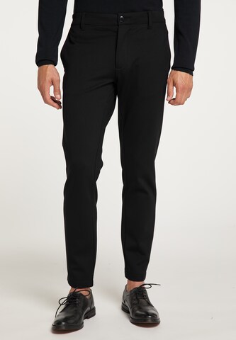 DreiMaster Klassik Slim fit Chino Pants in Black: front