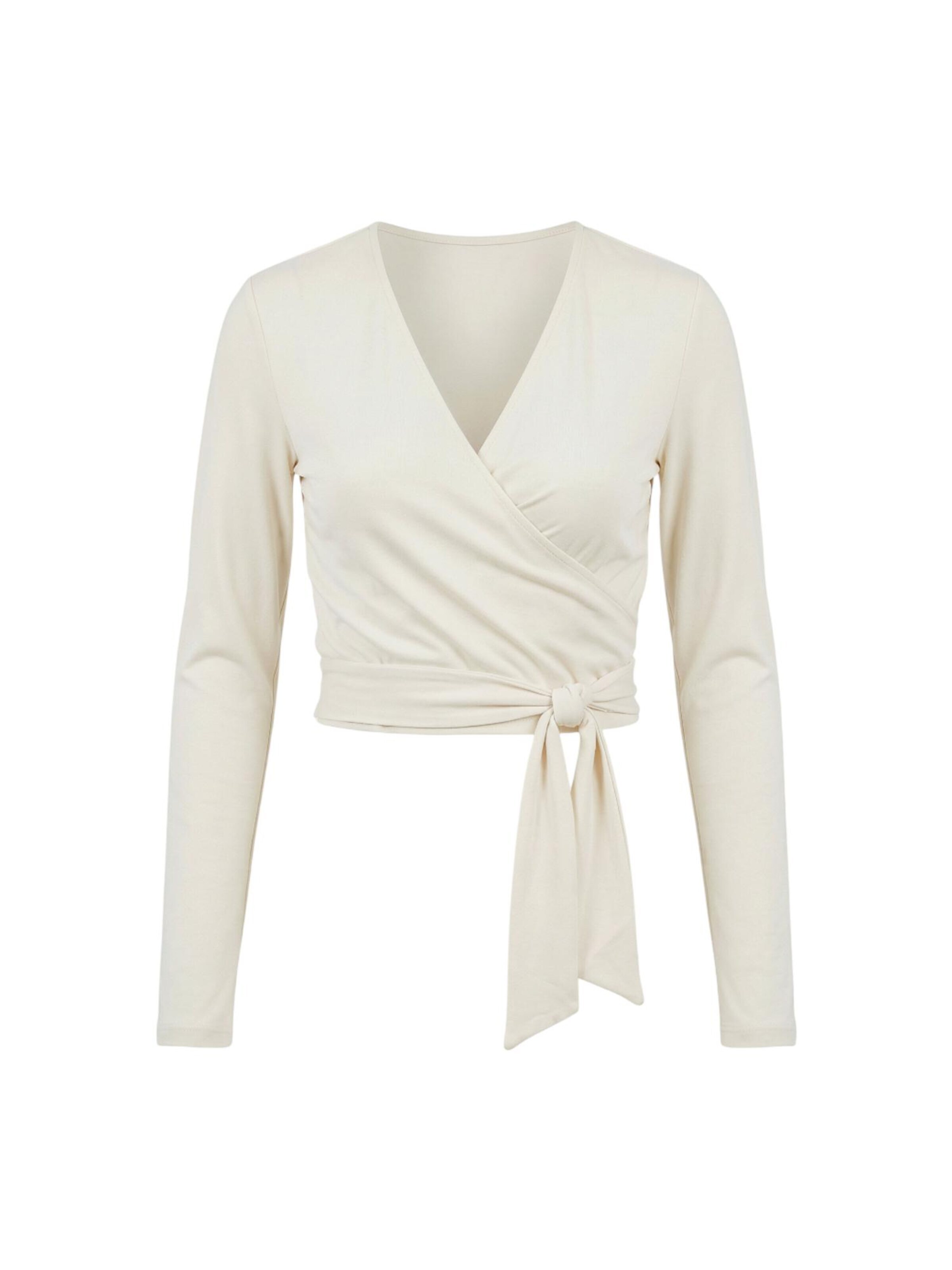 LOTUSCRAFTS Top 'Amina Wrap Top' in White: front