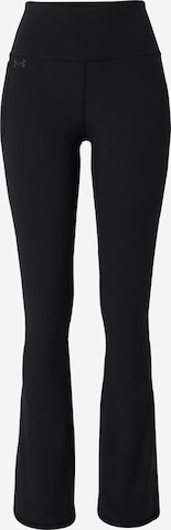 UNDER ARMOUR Flared Workout Pants 'Motion' in Black: front