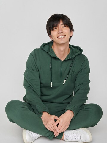 GREENBOMB Sweatshirt 'Nature Mountain Sun' in Green