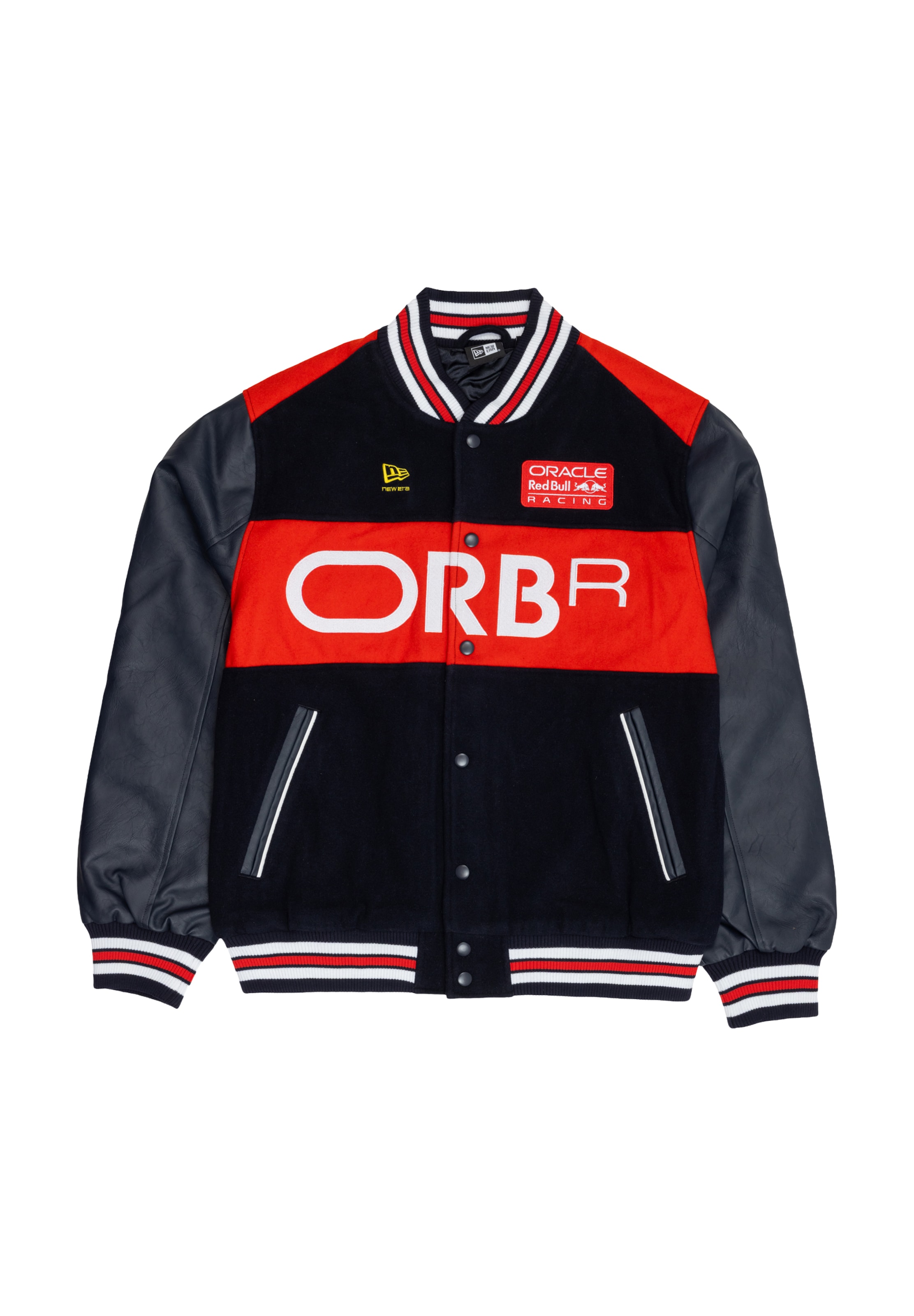 NEW ERA Overgangsjakke 'RB VARSITY RBULLF1' i blå: forside