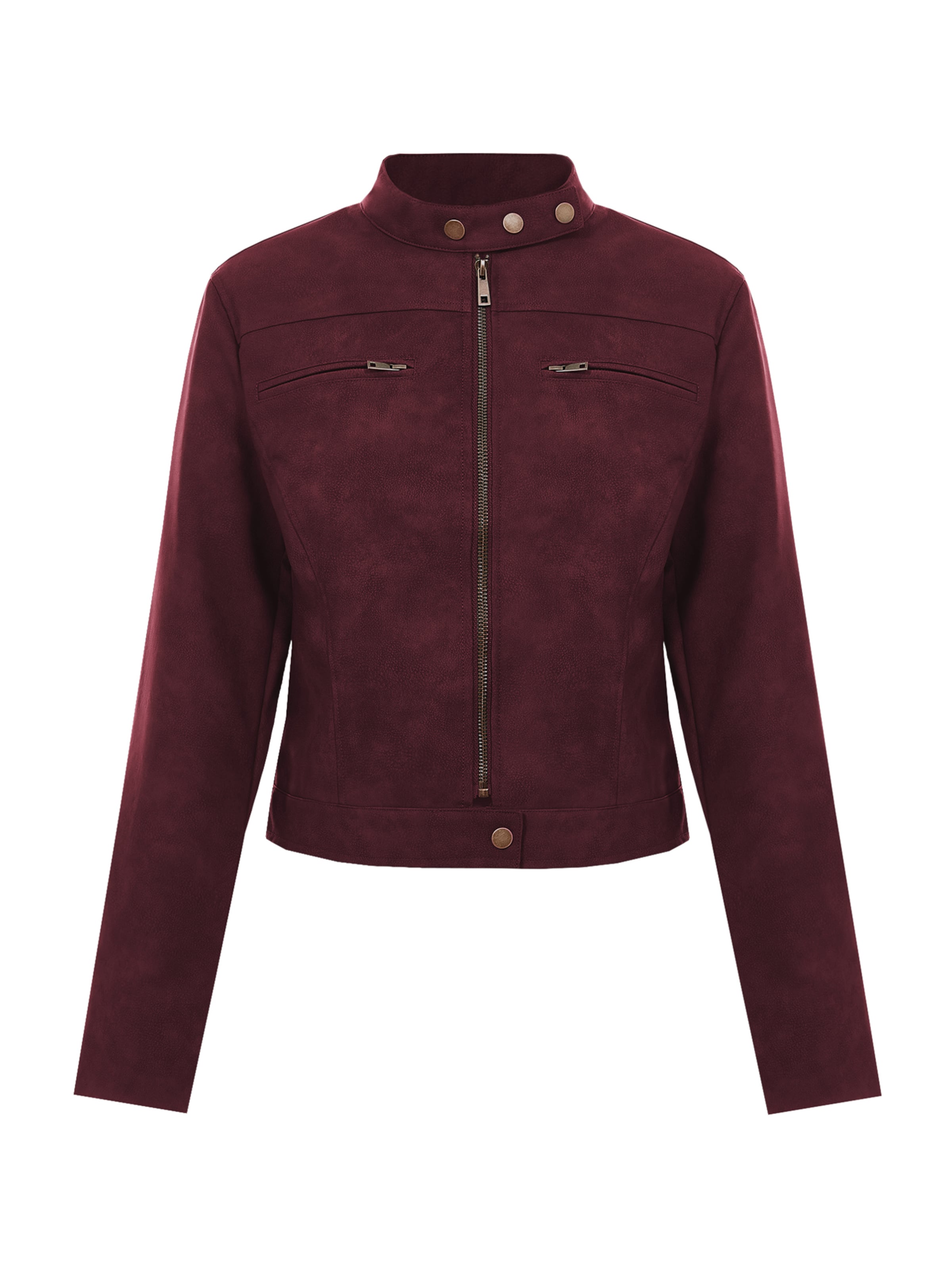 Imily Bela - Chaqueta de entretiempo en rojo: frente