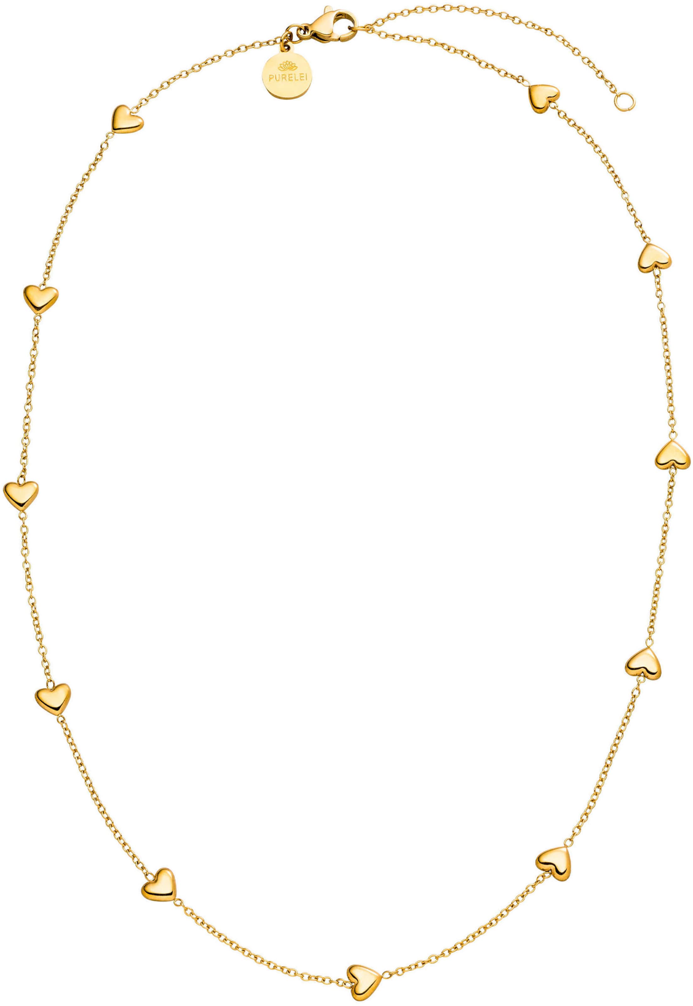 PURELEI Kette 'Alohi Heart' in gold, Produktansicht