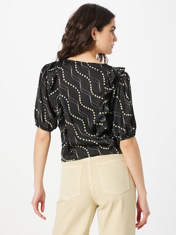 PIECES Blouse 'Haisley' in Zwart