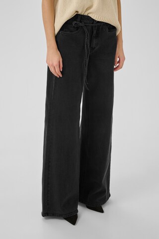 My Essential Wardrobe Wide leg Jeans 'Karo 144' in Grey