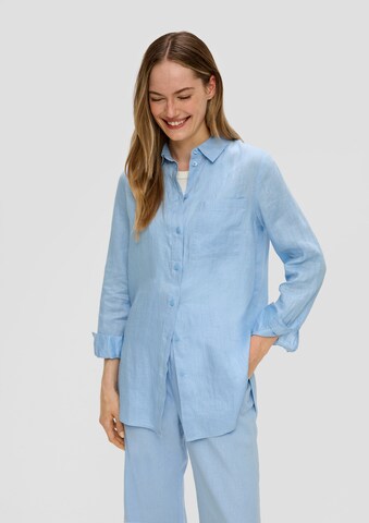 s.Oliver Blouse in Blauw: voorkant