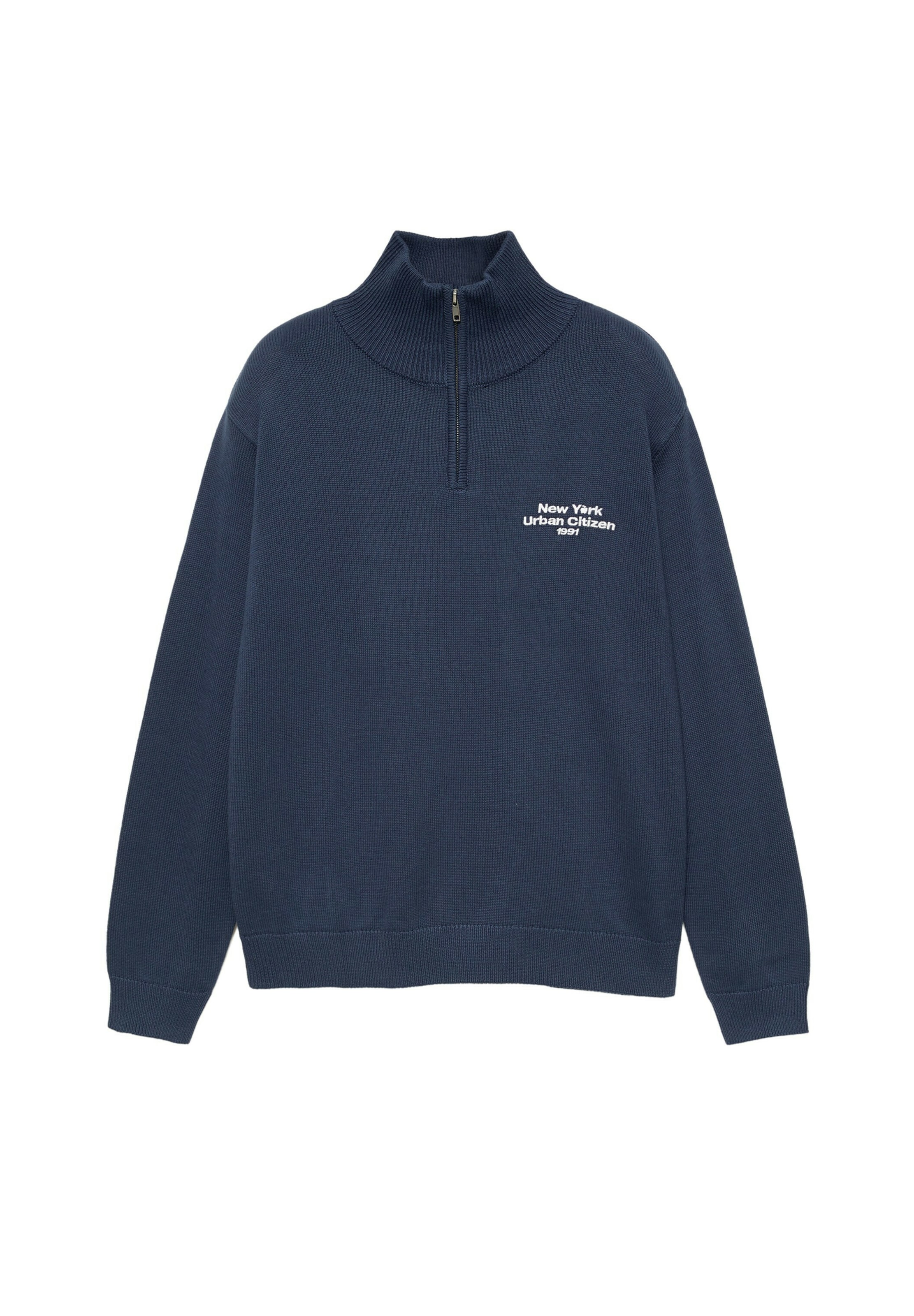 Pull&Bear Sweater in Blue: front