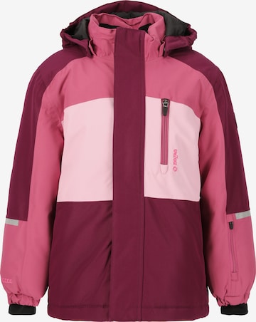 ZigZag Winterjas in Lila: voorkant