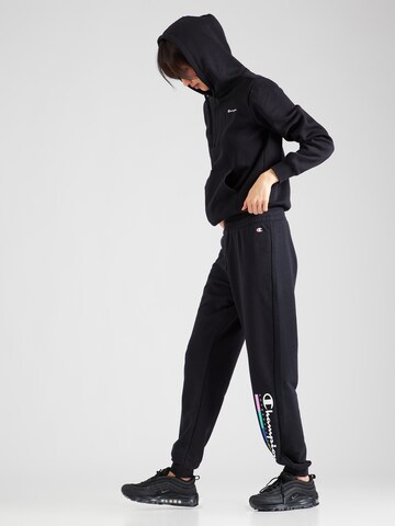 Champion Authentic Athletic Apparel Tapered Trousers in Black