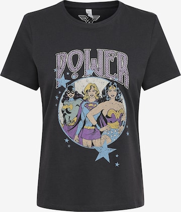 ONLY Shirt 'ONLWONDER WOMAN' in Black: front