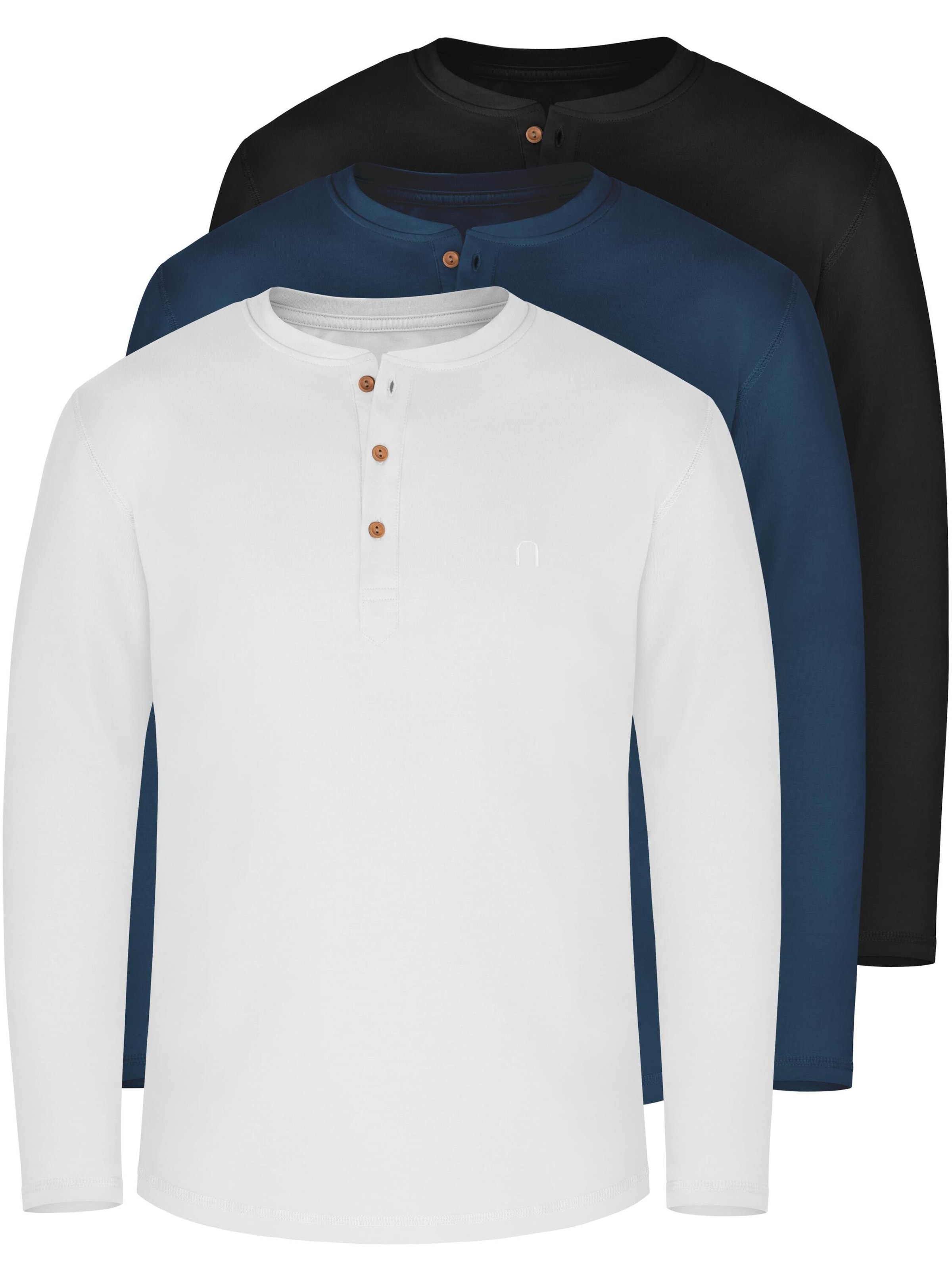 normani Shirt 'Neuville' in Blauw: voorkant