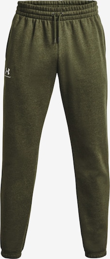 UNDER ARMOUR Sportovní kalhoty 'Essential' - zelená / bílá, Produkt