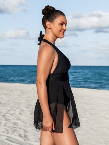 Cupshe Bralette Swimsuit 'DGA12E4L002AA' in Black