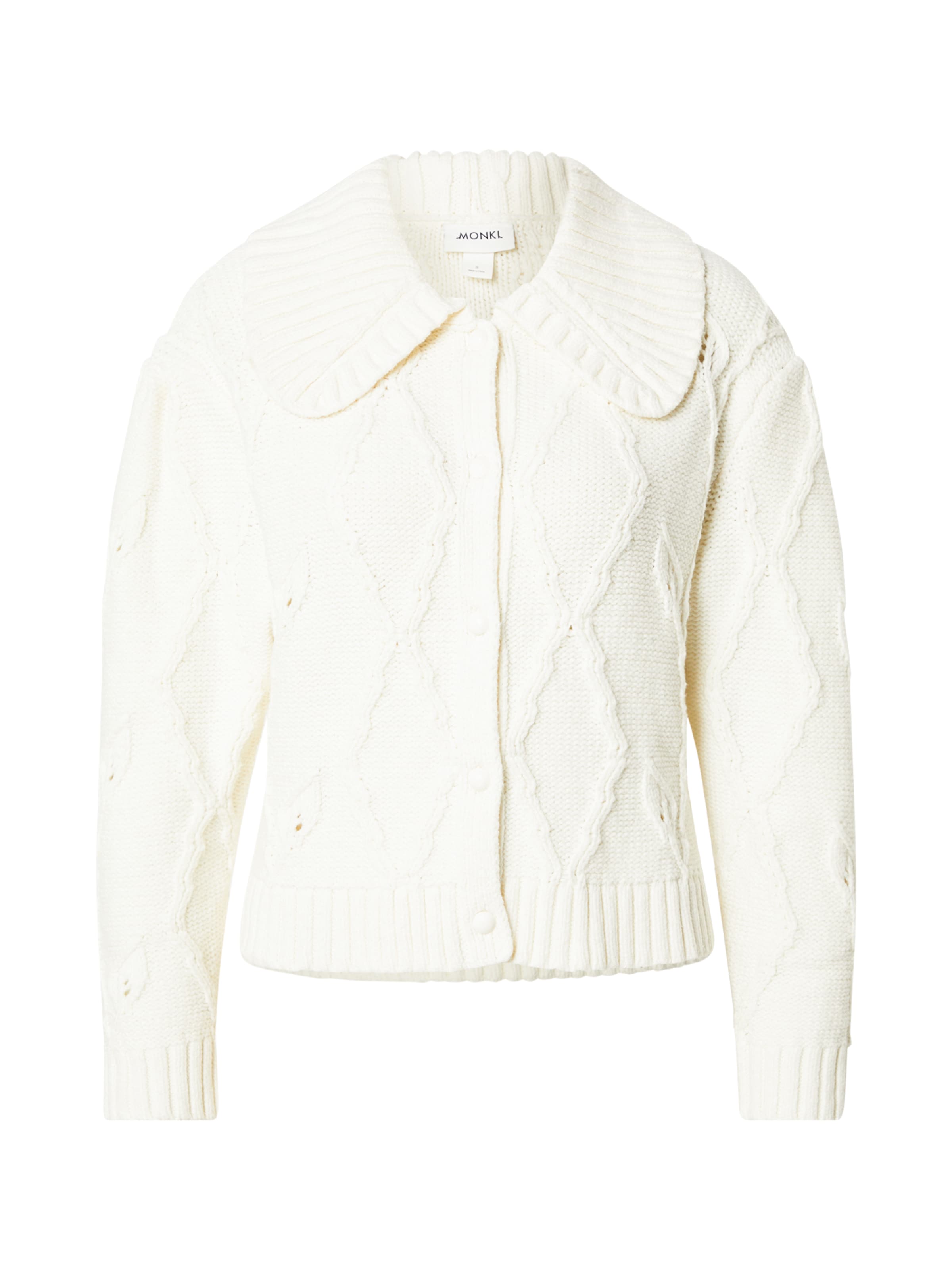 Monki Pletena jopa | bela barva: sprednja stran