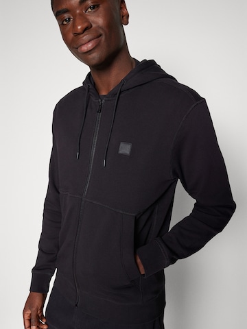BOSS Sweatjacke 'Zetalky' in Schwarz
