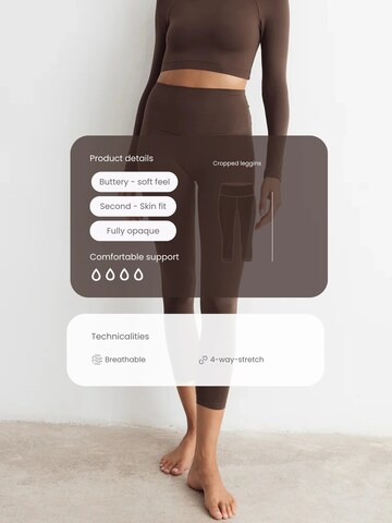 Skinny Leggings 'Capri Moka' MyLibi en marron