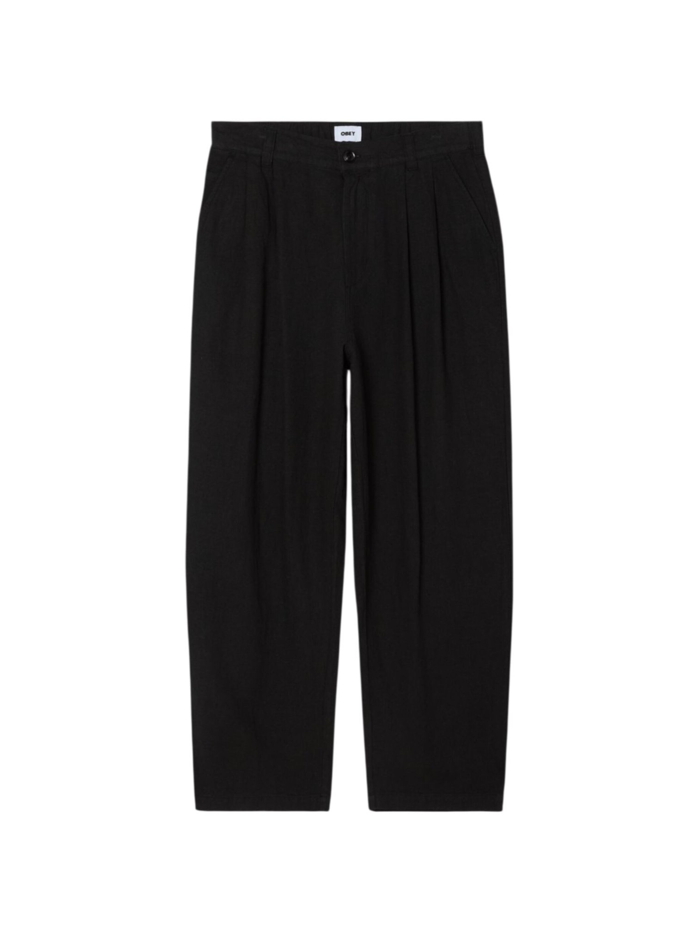 Obey Regular Pants in Black: front