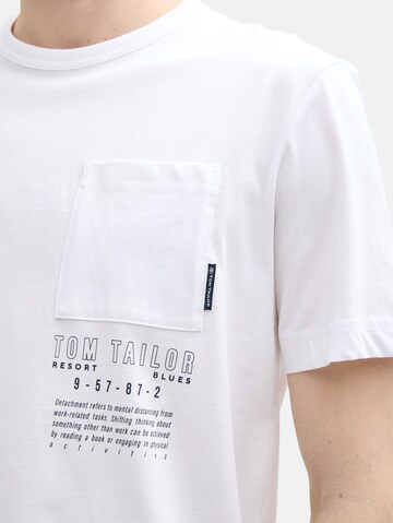 TOM TAILOR T-Shirt in Weiß