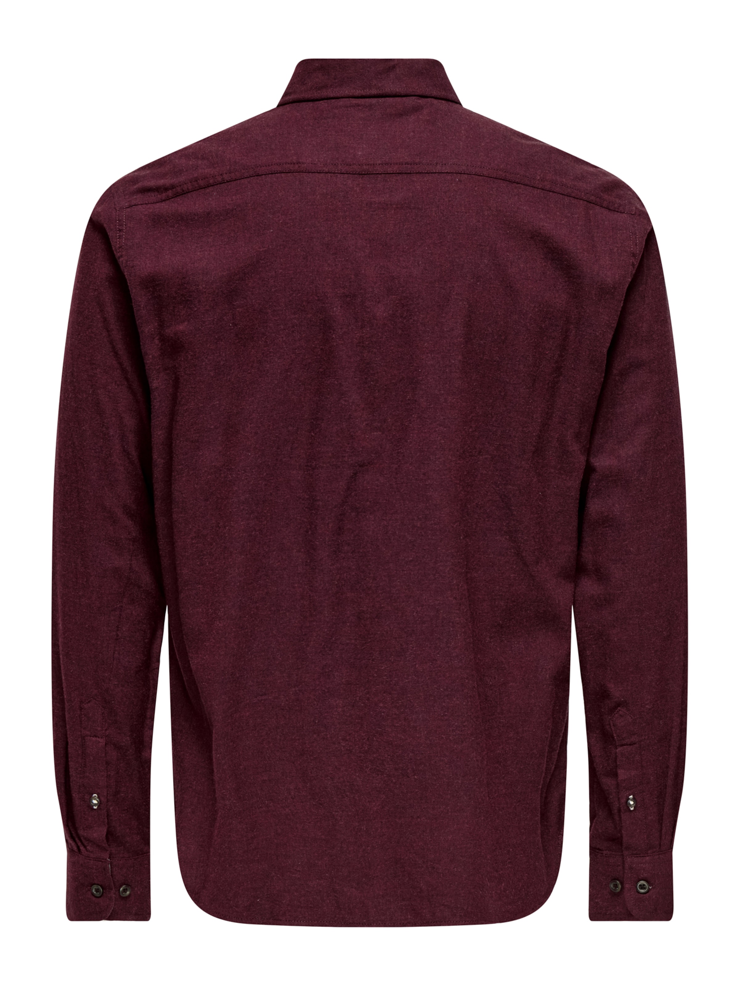 Only & Sons - Regular Fit Camisa 'ONSRoad' em vermelho