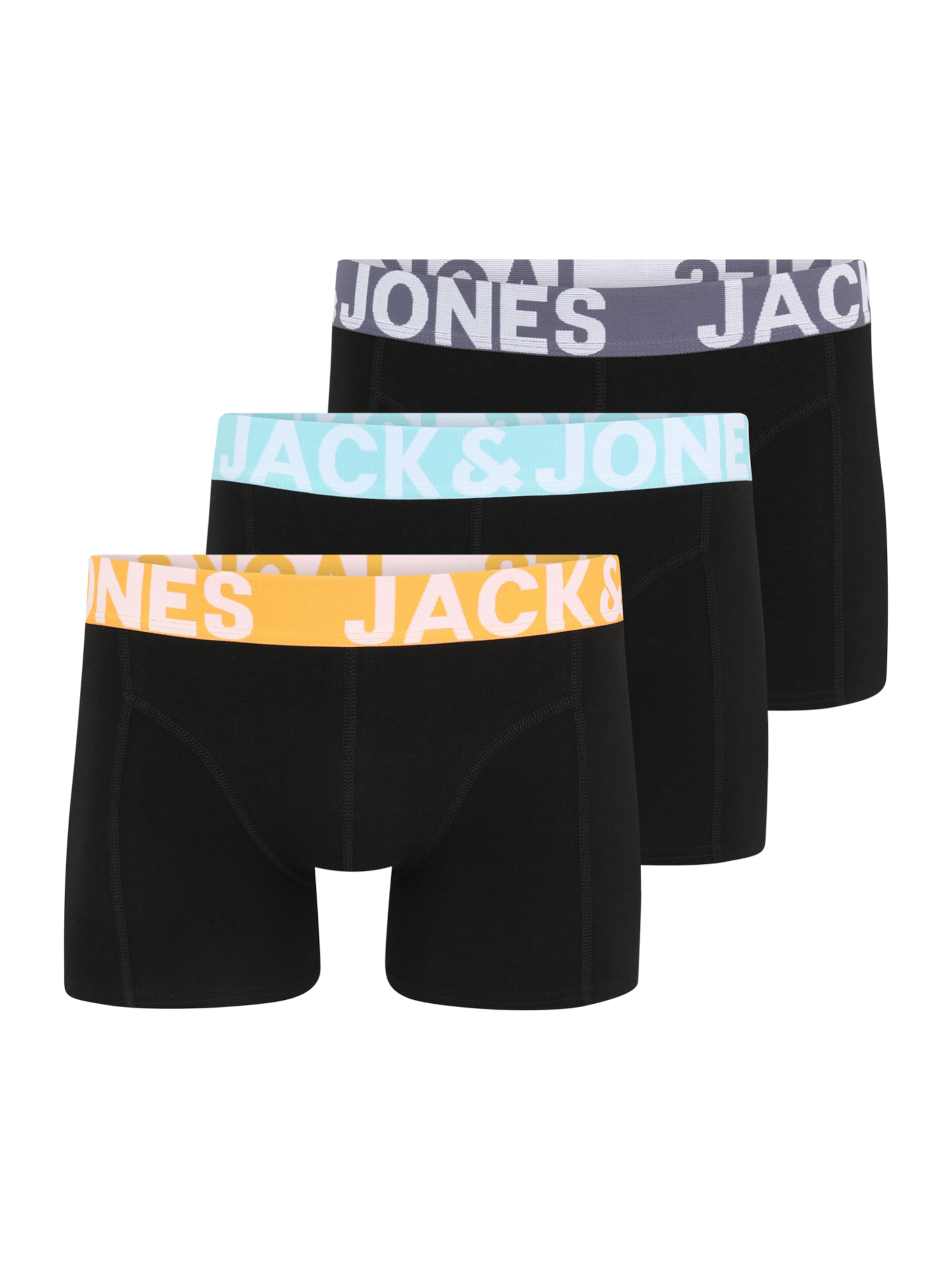 JACK & JONES - Calzoncillo boxer 'JACCONOR' en negro: frente