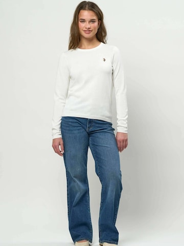 U.S. POLO ASSN. Neulepaita ' Mie ' värissä valkoinen